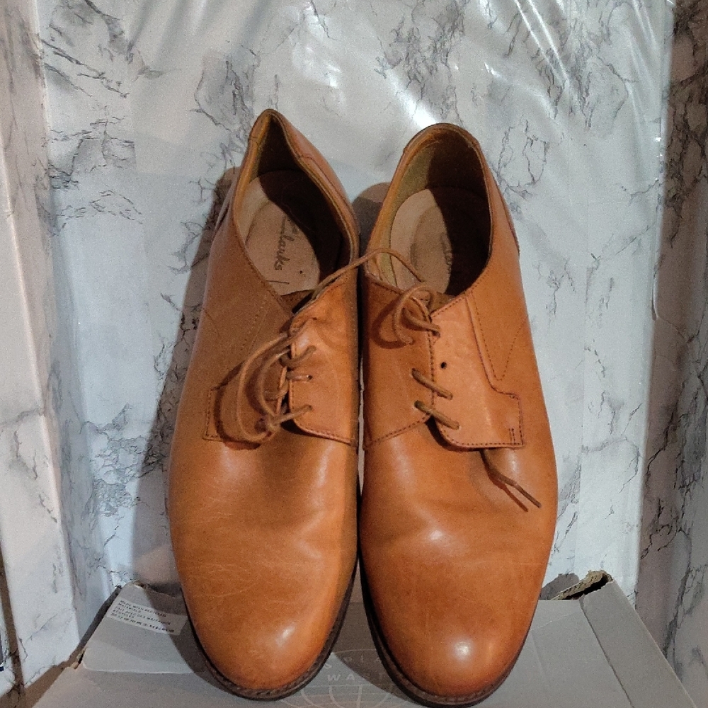 Clarks Brown Leather Men's Derbys